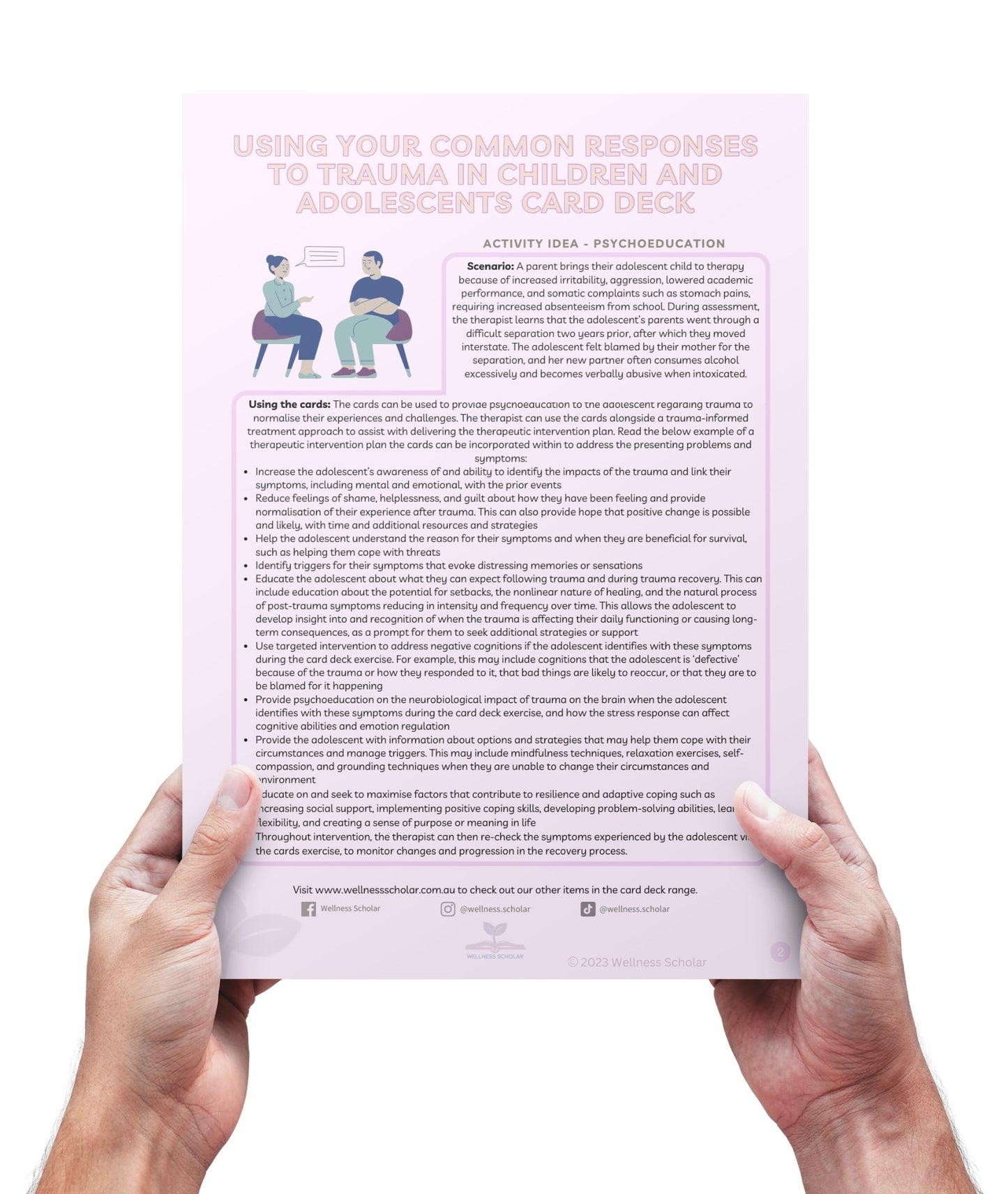 Common Responses to Trauma in Children and Adolescents - Card Deck