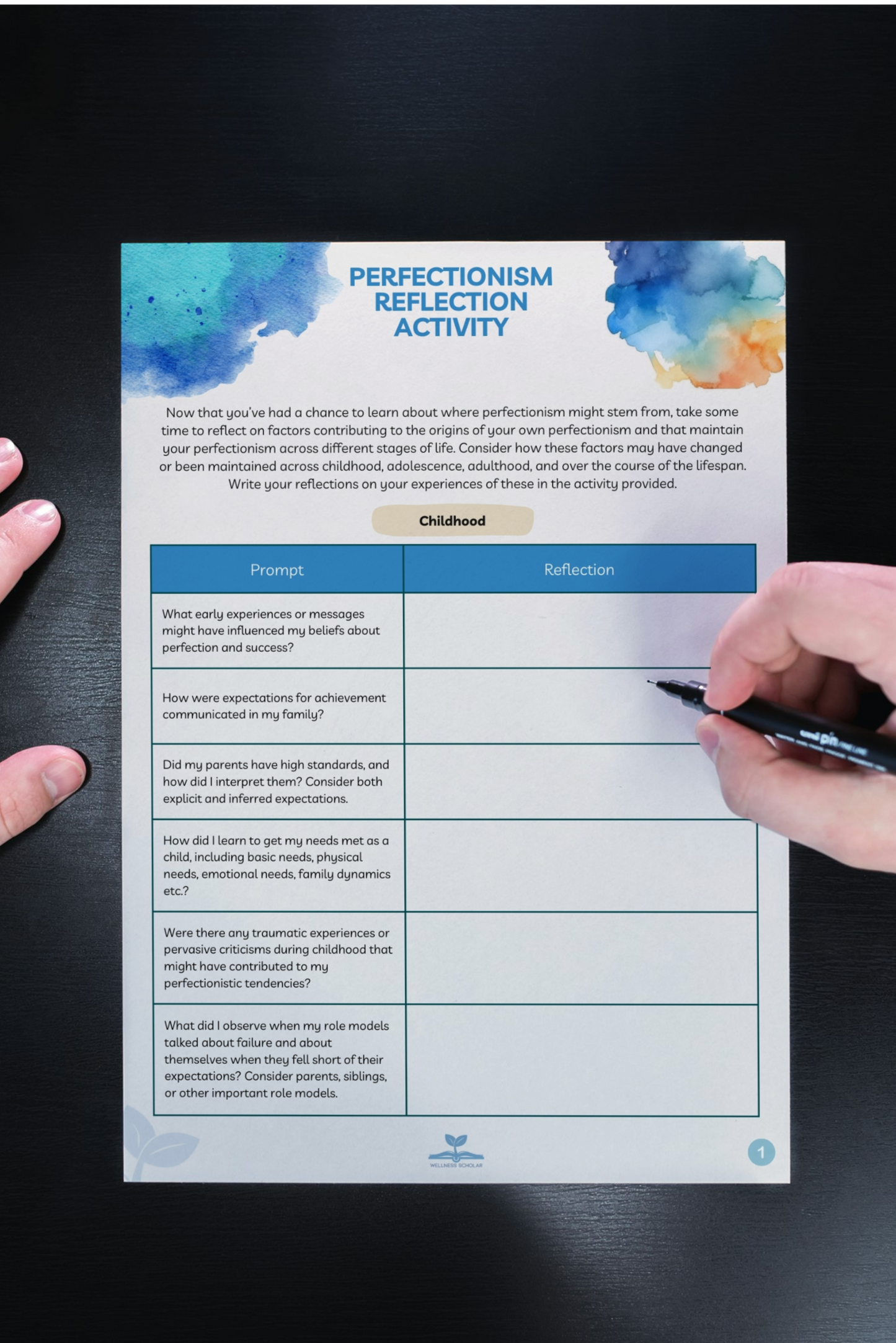 Perfectionism 34-page Activity Pack (Downloadable)