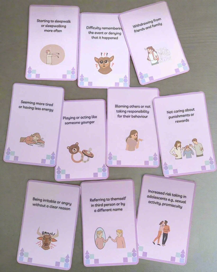 Common Responses to Trauma in Children and Adolescents - Card Deck