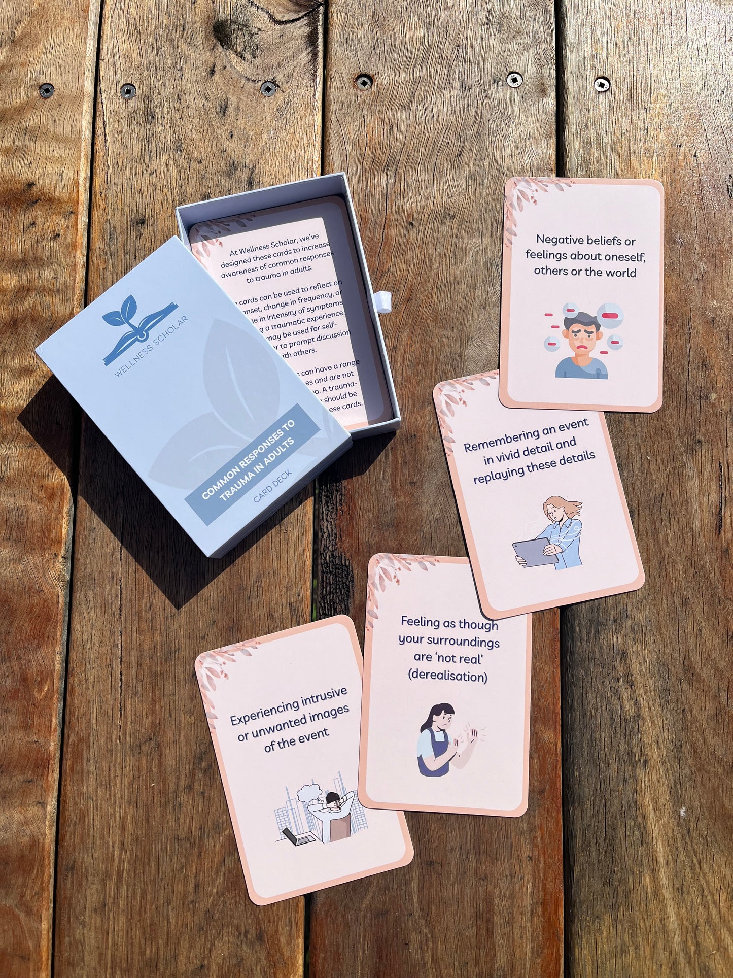 Common Responses to Trauma in Adults - Card Deck