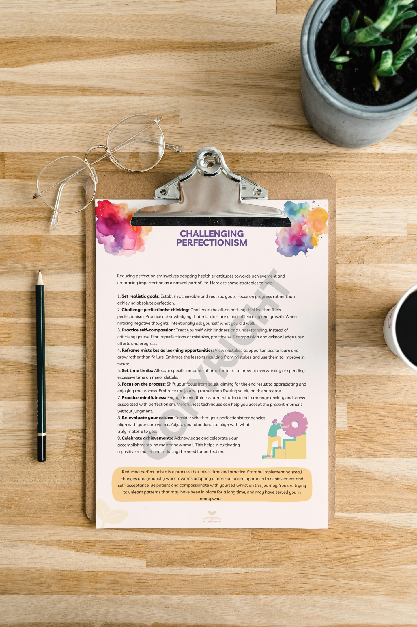 Perfectionism Therapeutic Interventions 2-page Information Pack