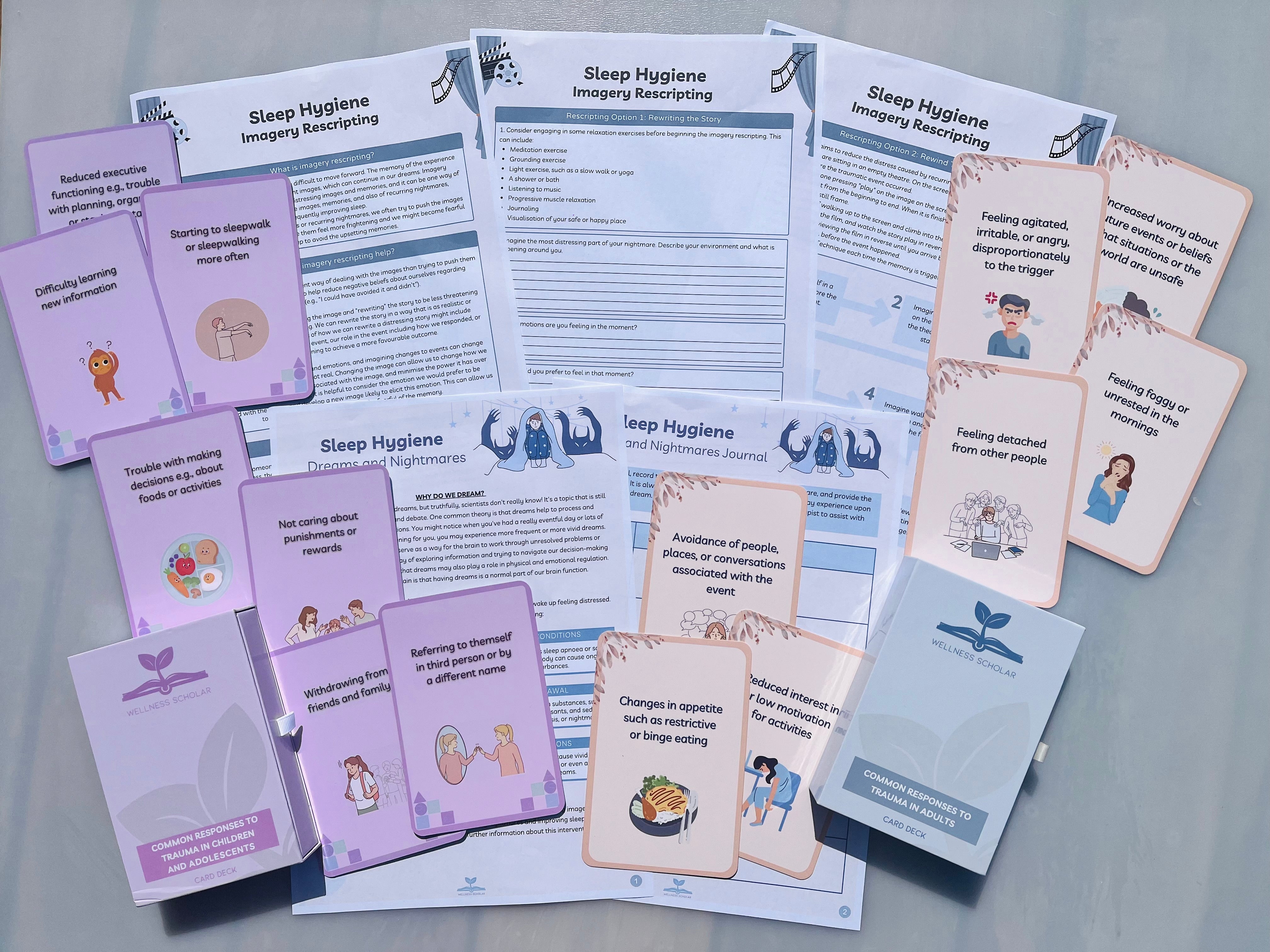 Trauma Bundle - Card Decks & Downloadables – Wellness Scholar