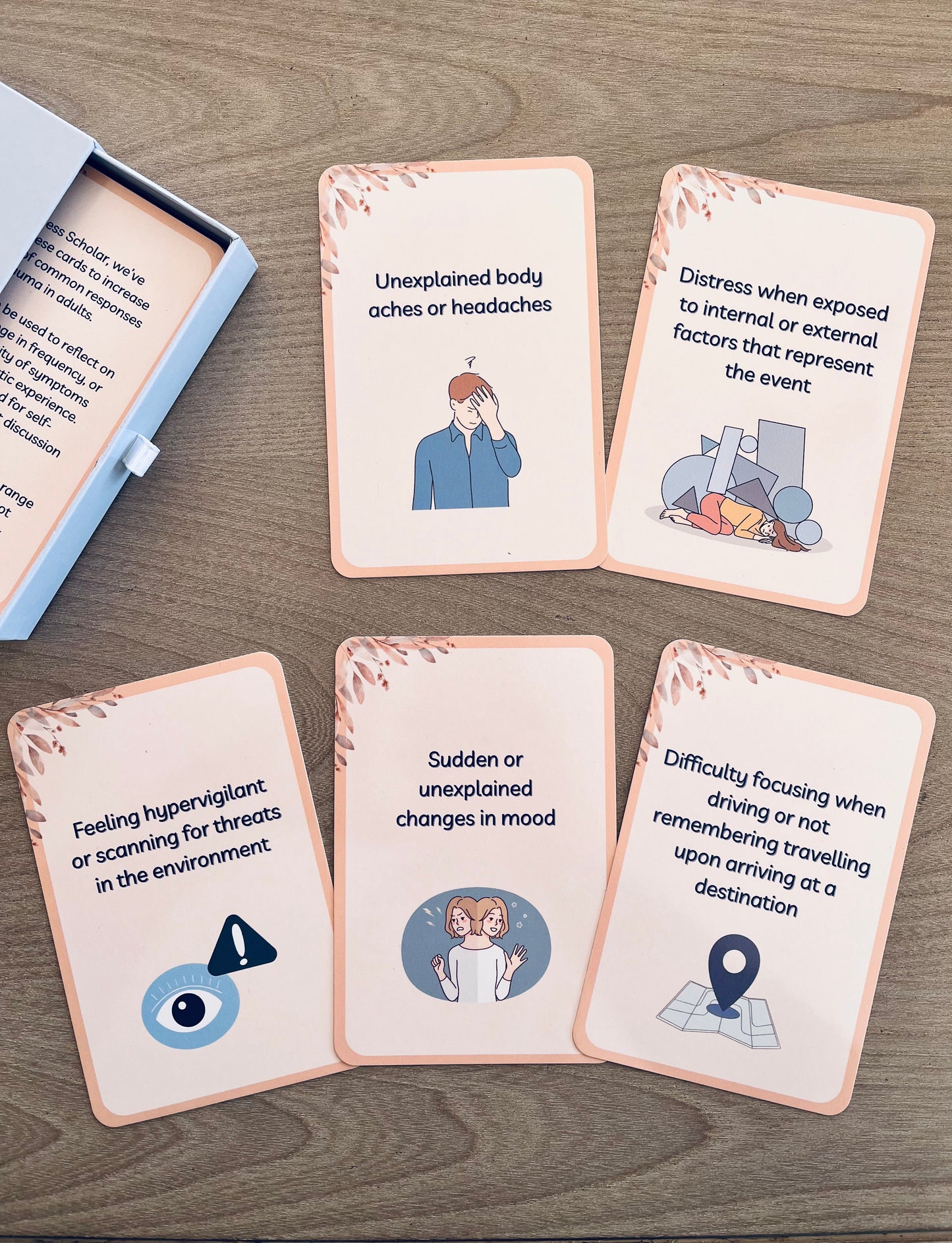 Common Responses to Trauma in Adults - Card Deck