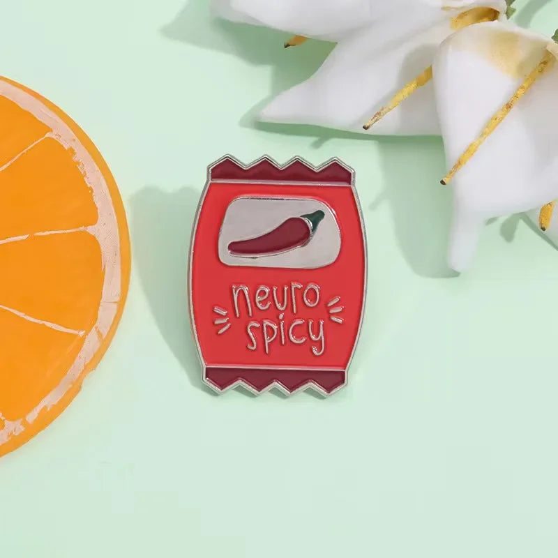 Neuro-Spicy Enamel Pin