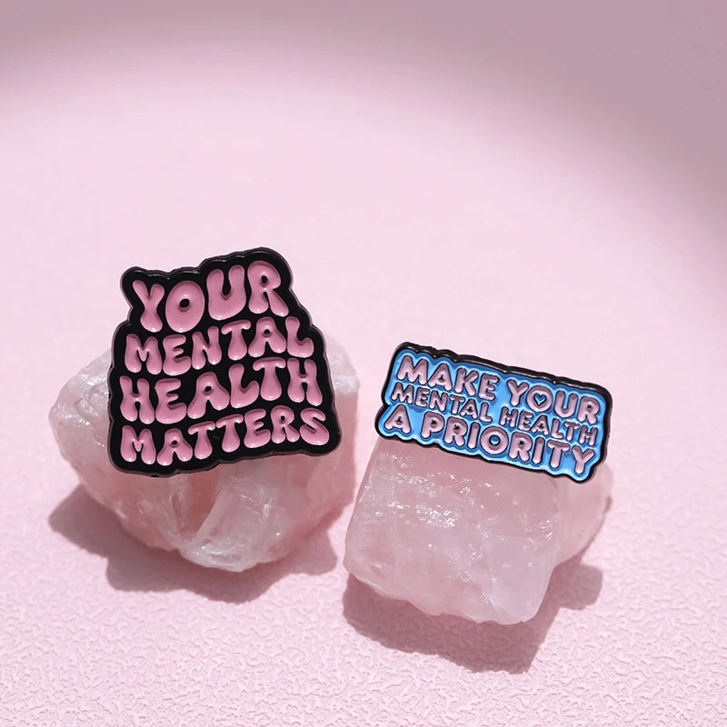 Mental Health Enamel Pins