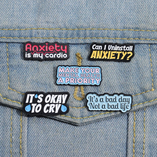 Mental Health Enamel Pins